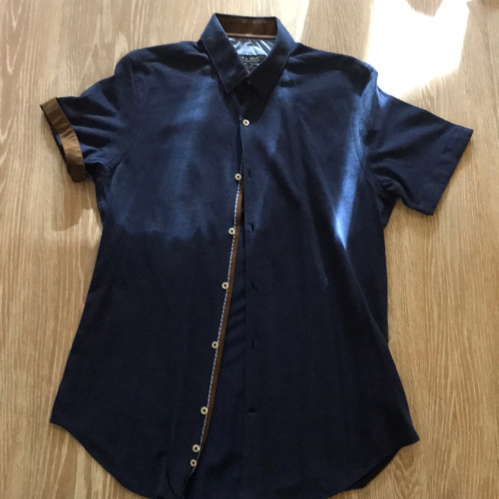 Brand new with tags men’s casual button down navy